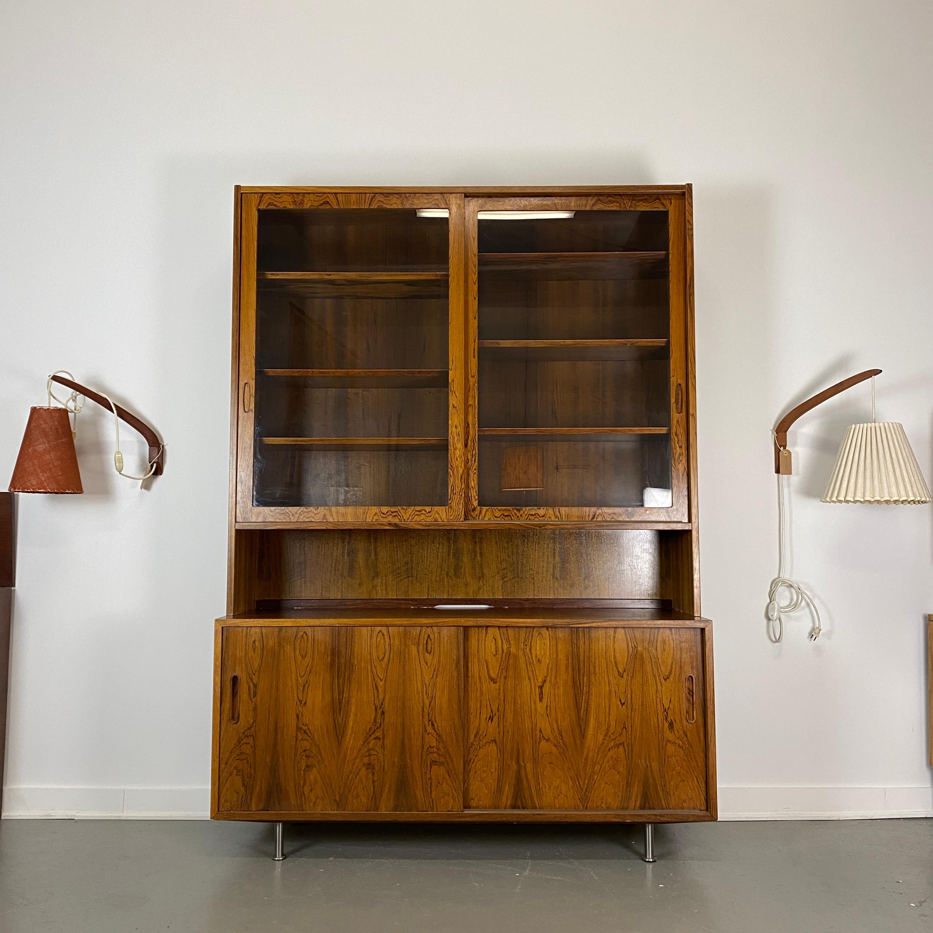 Mid-Century Modern Poul Hundevad Vintage Rosewood Bookcase