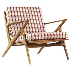 Vintage Poul Jensen for Selig Mid-Century Walnut Z Lounge Chair