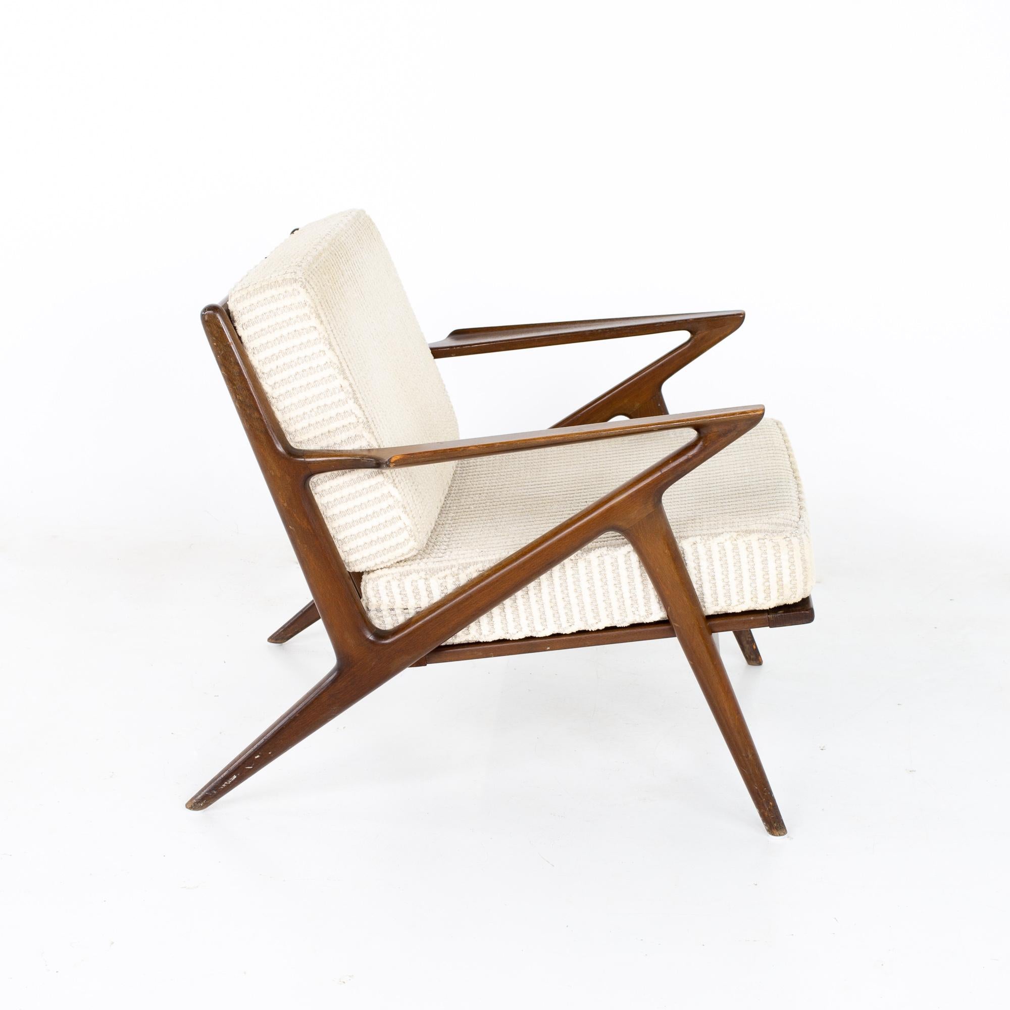 Poul Jensen for Selig Mid Century Z Lounge Chair - Pair 3