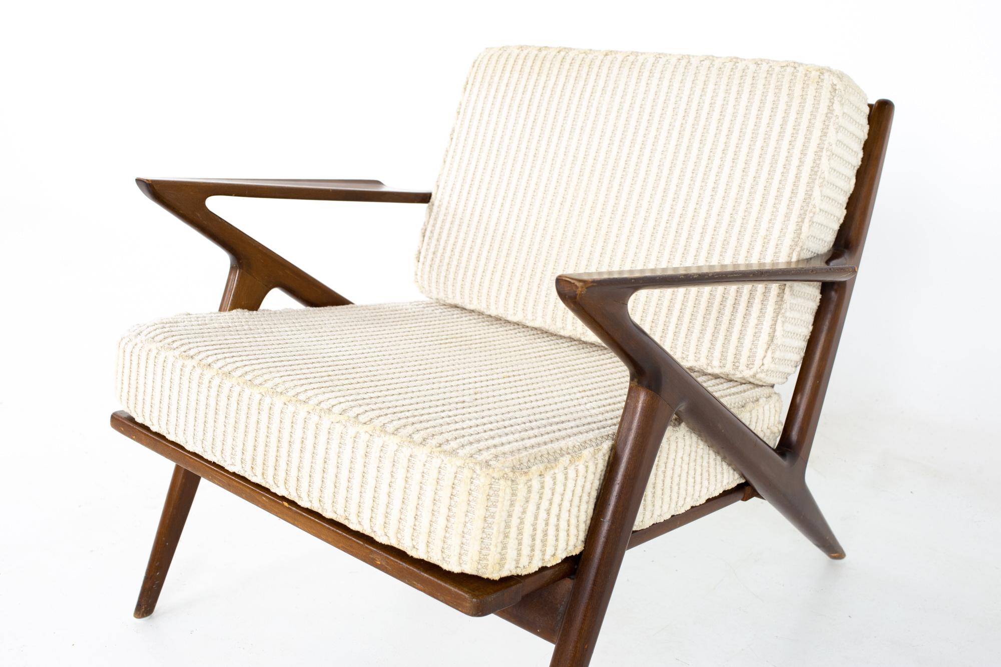 Poul Jensen for Selig Mid Century Z Lounge Chair - Pair 5