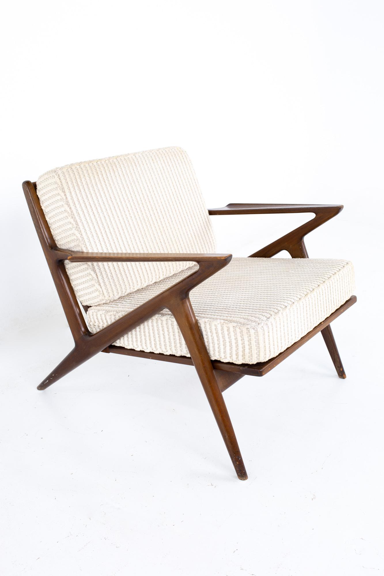 Poul Jensen for Selig Mid Century Z Lounge Chair - Pair 1