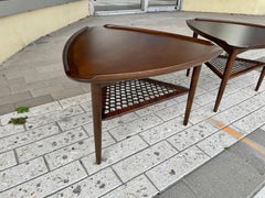 Poul Jensen para Selig Mesas de púas de guitarra de nogal y caña tejida, Pareja