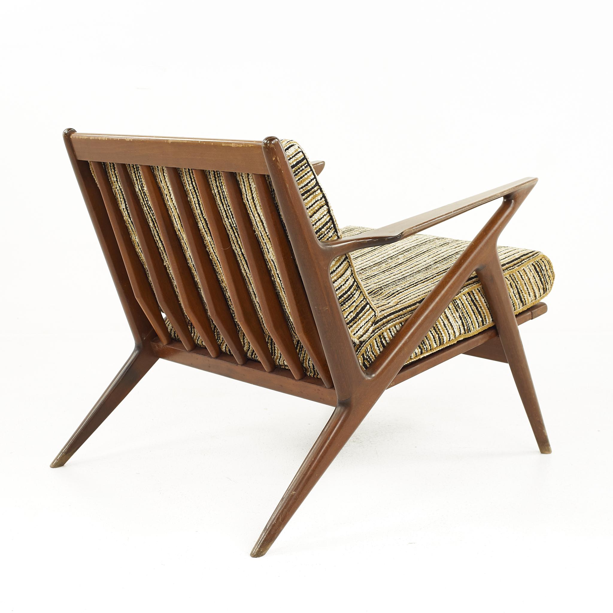 Danish Poul Jensen for Selig Mid Century Z Lounge Chair