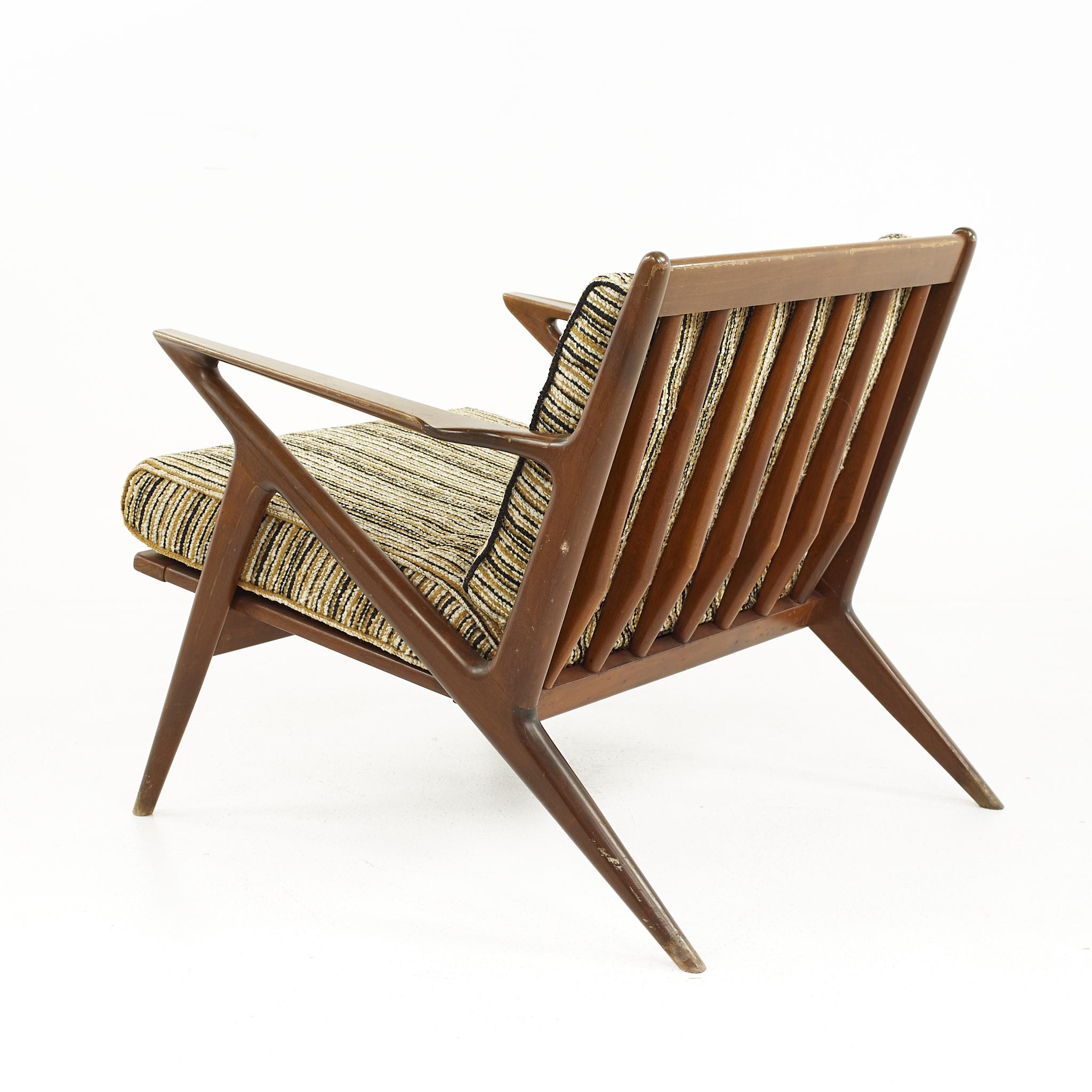 Late 20th Century Poul Jensen for Selig Mid Century Z Lounge Chair