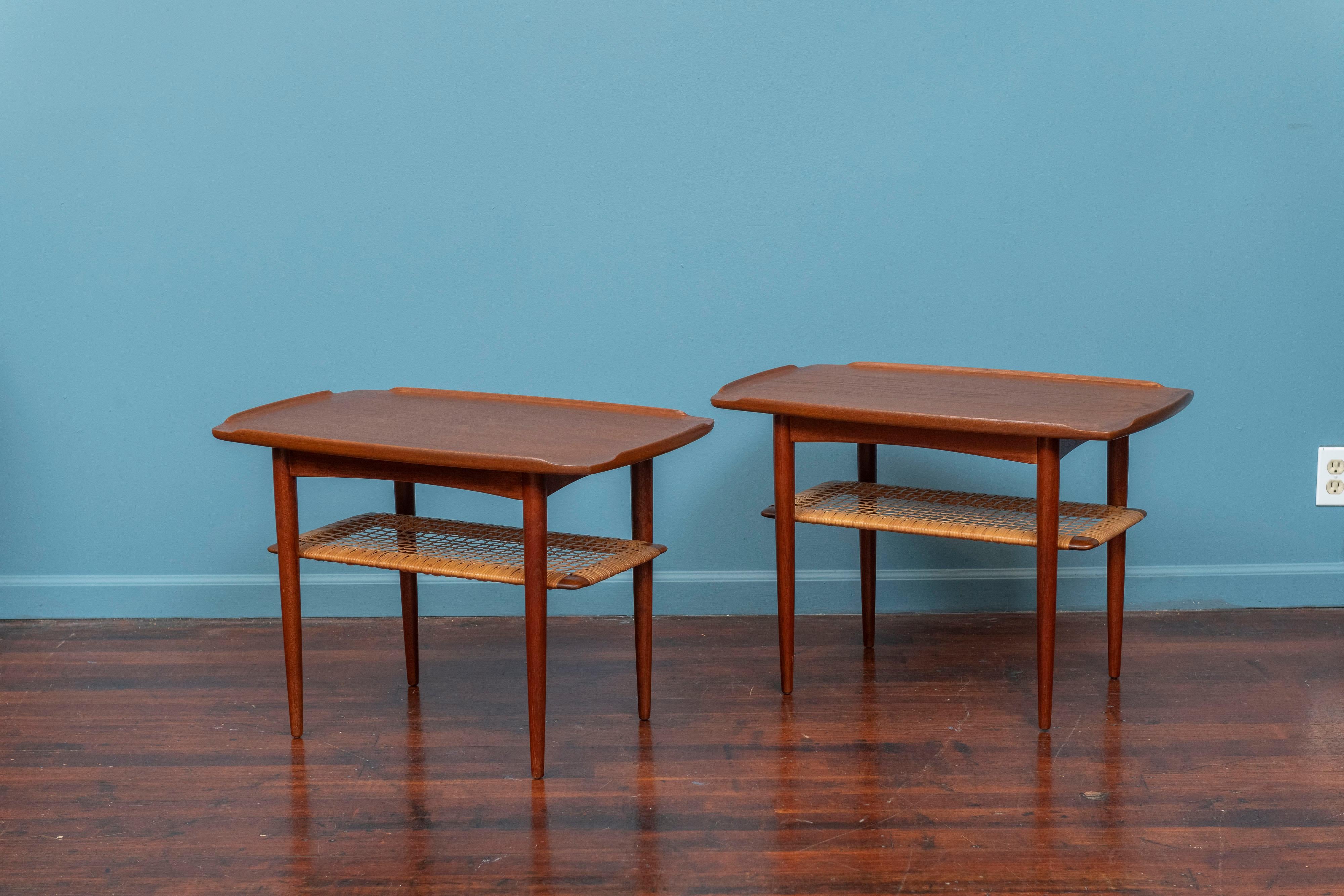 Scandinavian Modern Poul Jensen Side Tables for Selig For Sale