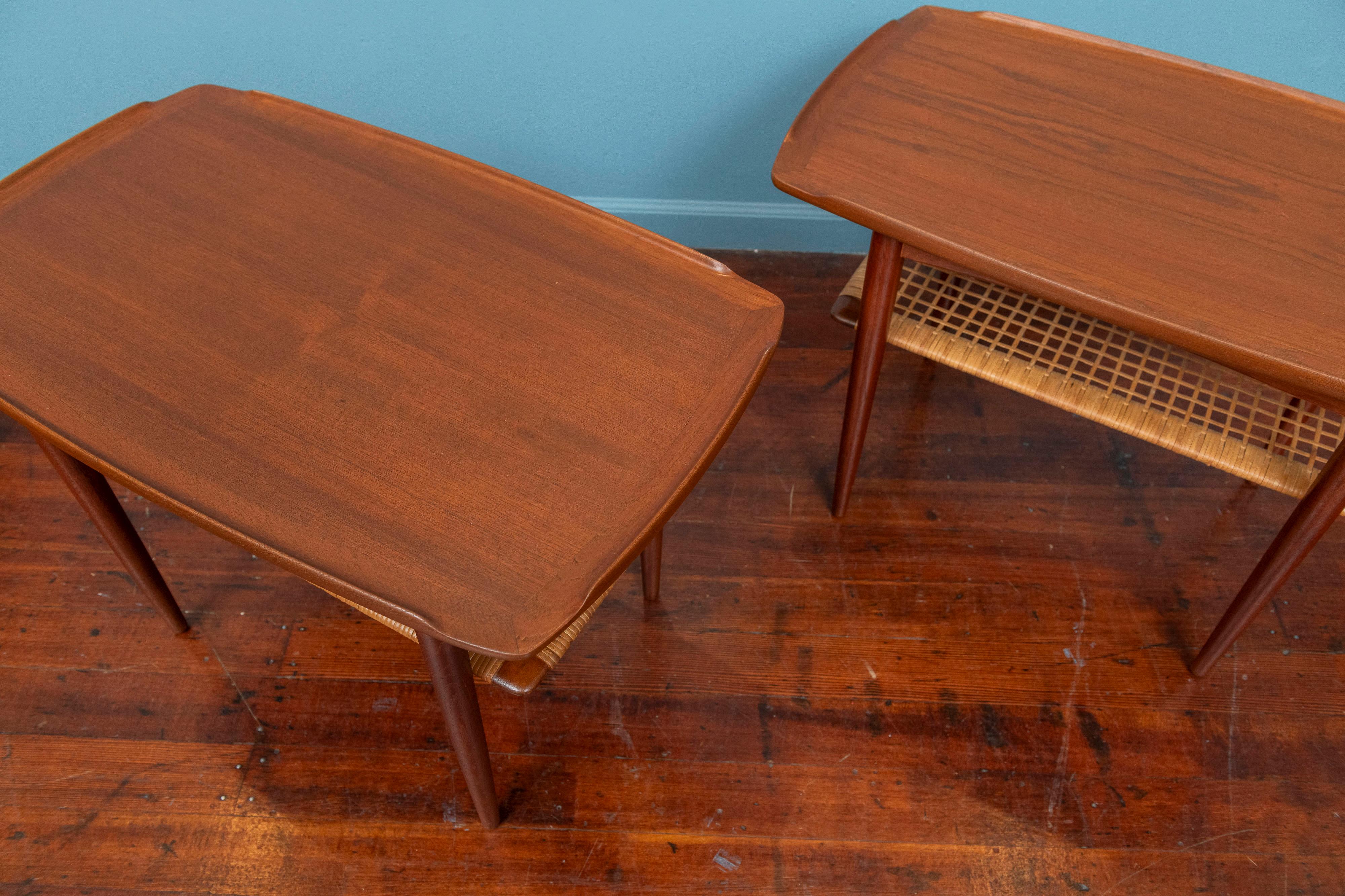 Poul Jensen Side Tables for Selig In Good Condition For Sale In San Francisco, CA