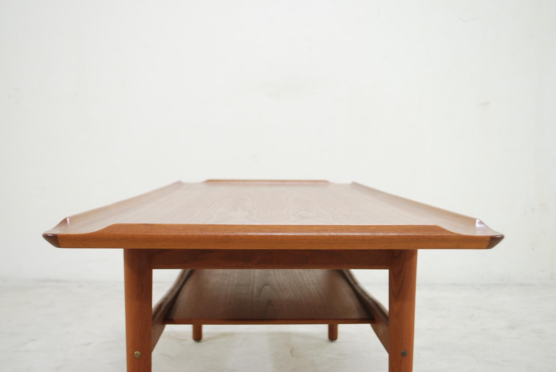 Poul Jensen Teak Coffee Table for Selig 3