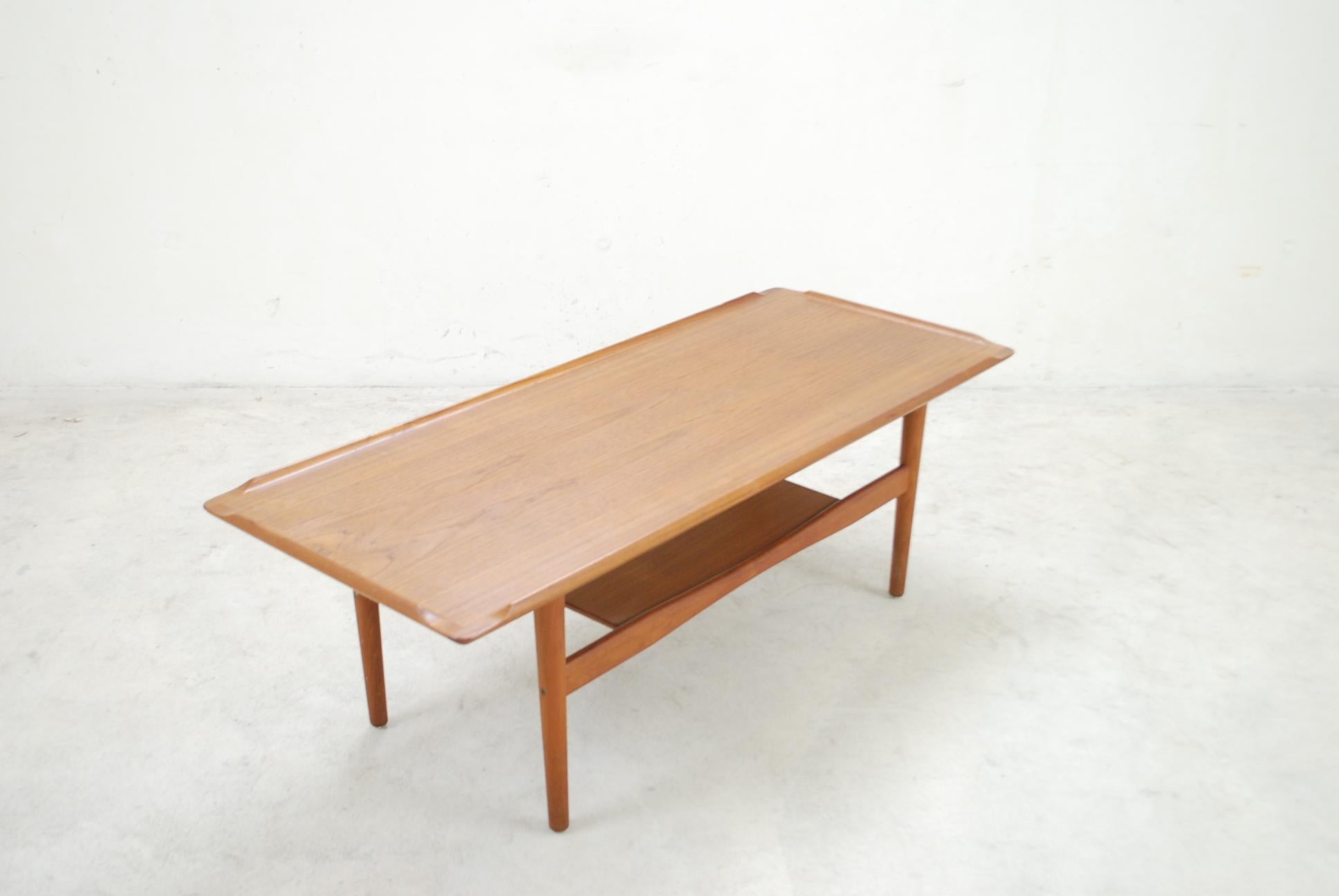 Poul Jensen Teak Coffee Table for Selig 7