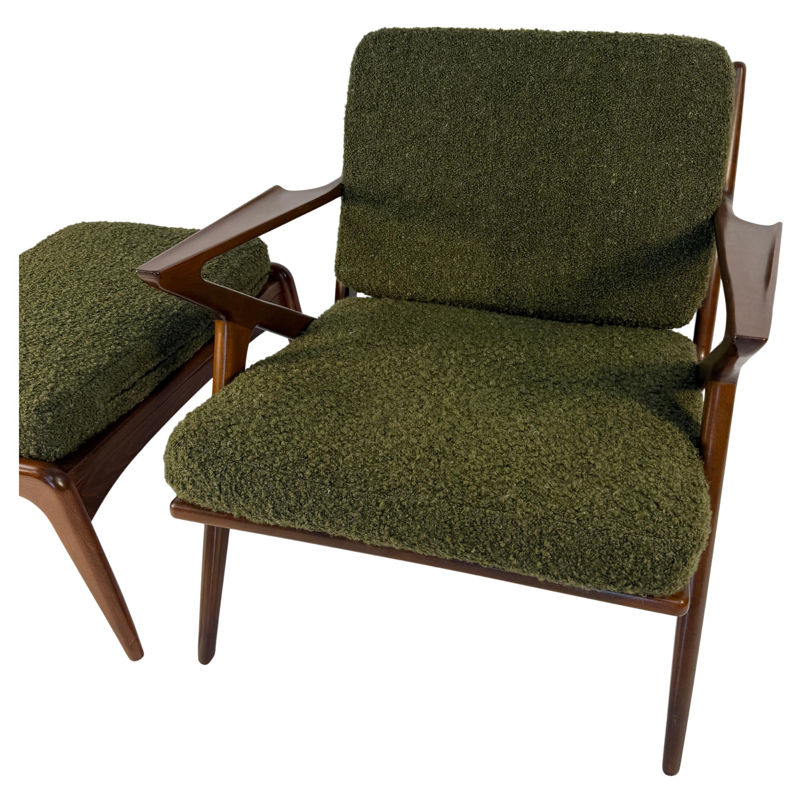 Poul Jensen "Z Chair" mit Ottomane, Dänemark im Angebot