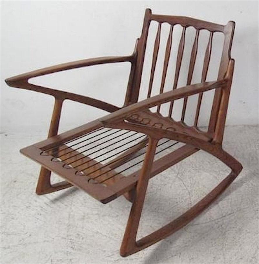 Mid-Century Modern Poul Jensen Z Style Rocking Chair