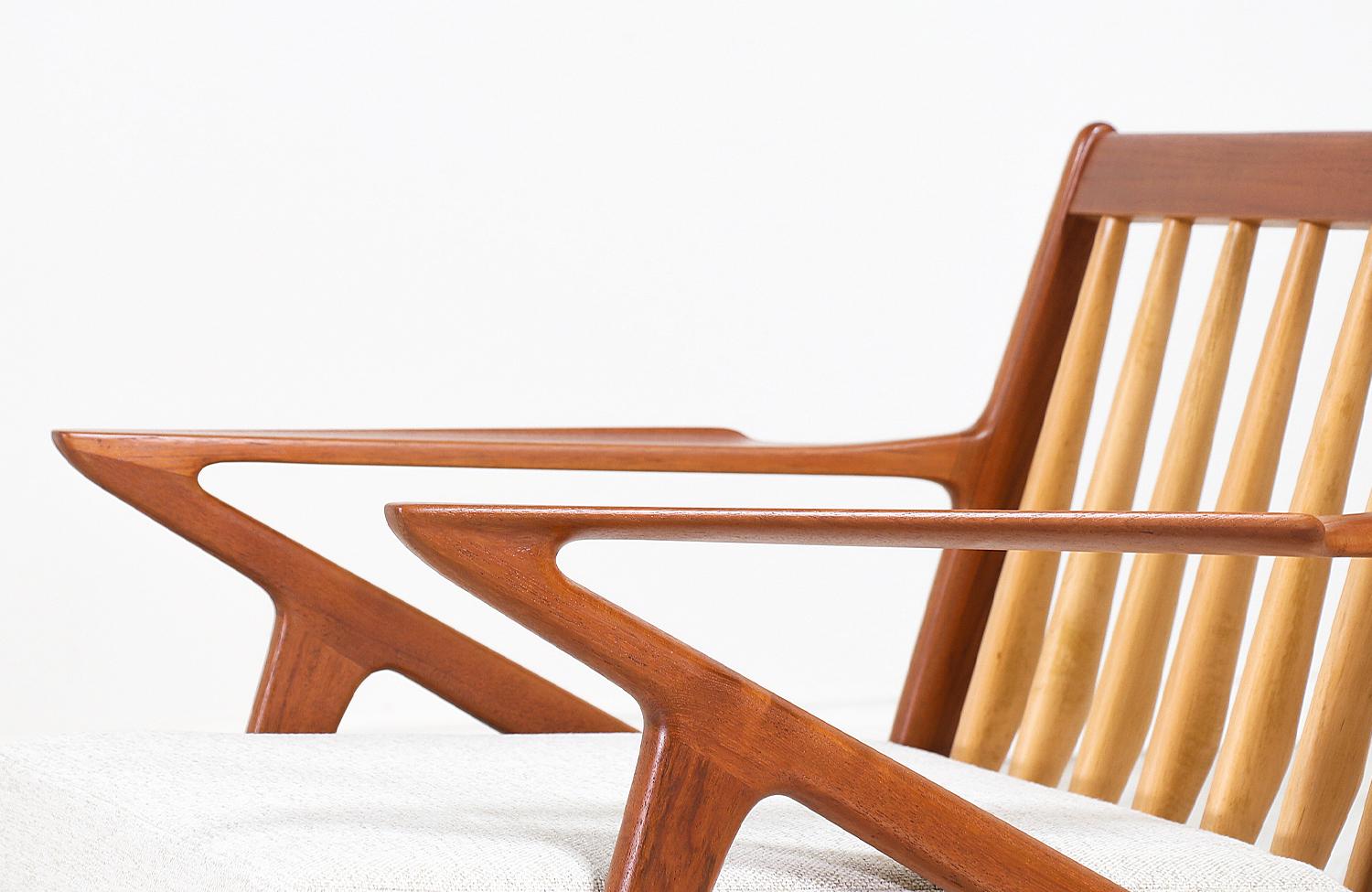 Poul Jensen Z Teak Lounge Chairs for Selig 4