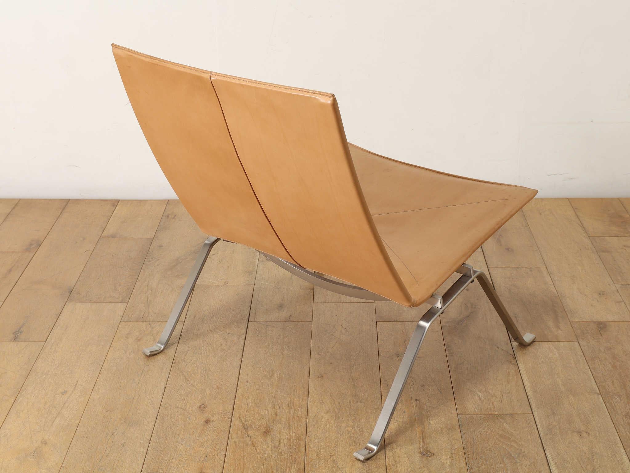 Poul Kjaeholm Silla de salón de piel PK22 2010's Acero en venta