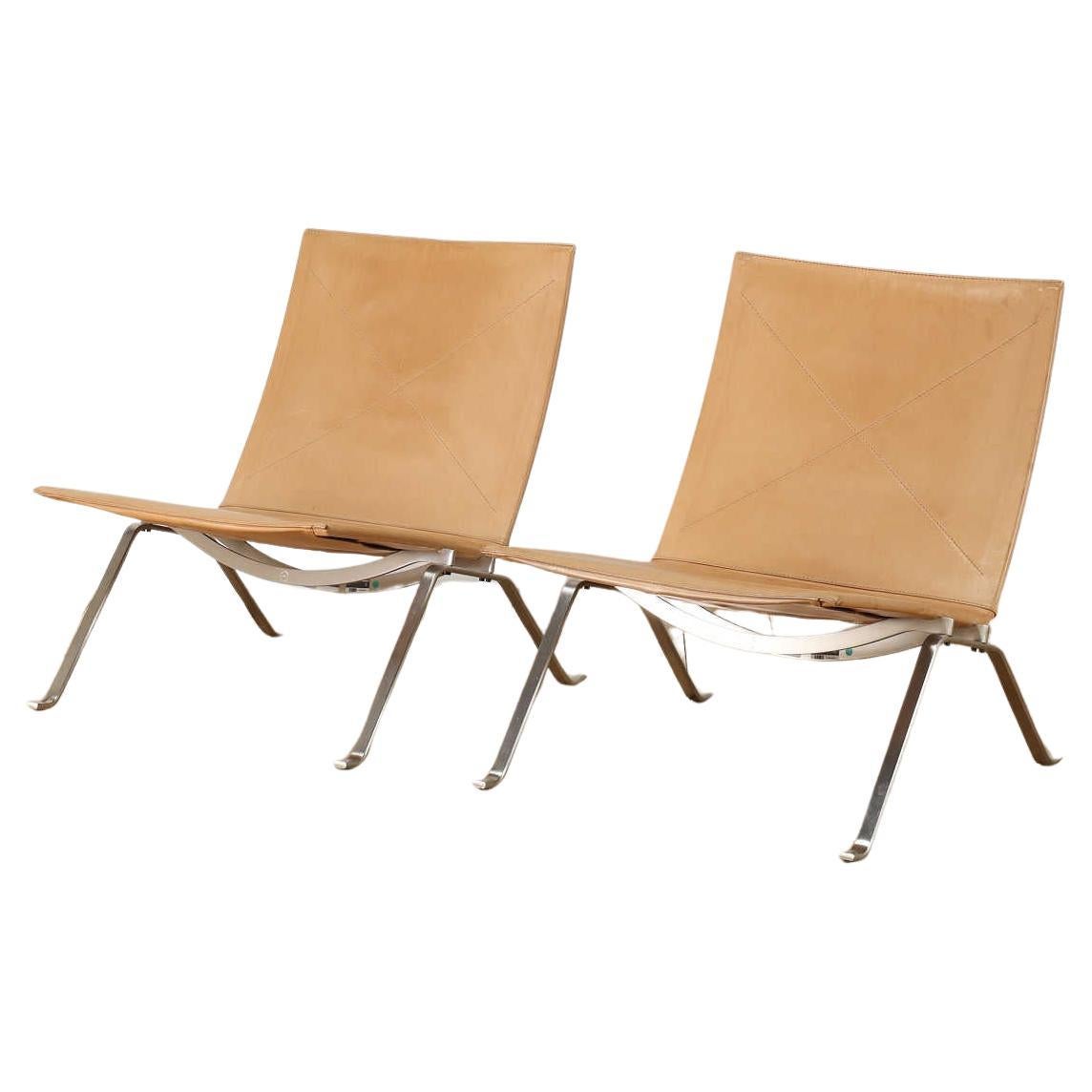 Poul Kjaeholm Silla de salón de piel PK22 2010's en venta