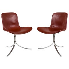 Poul Kjaerholdm PK 9 Side Chairs for E. Kold Christensen, Denmark 1961