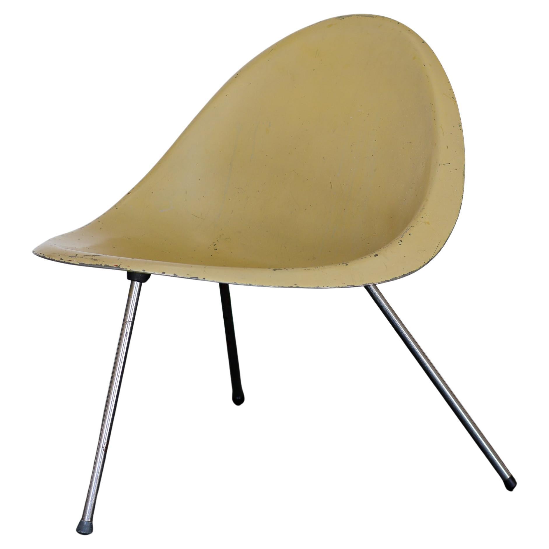 Poul Kjaerholm 1953 Molded Aluminum Chair For Sale