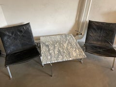 Poul Kjaerholm 1960s Pk61 .E Kold Christensen, with Cipollini Marble Top