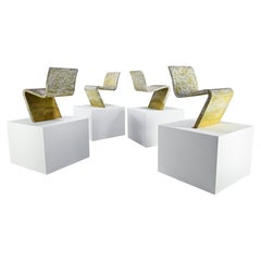 Poul Kjærholm, 4 Beton Elementer chairs. F.Halvorsens Betonvarefabrik. Denmark