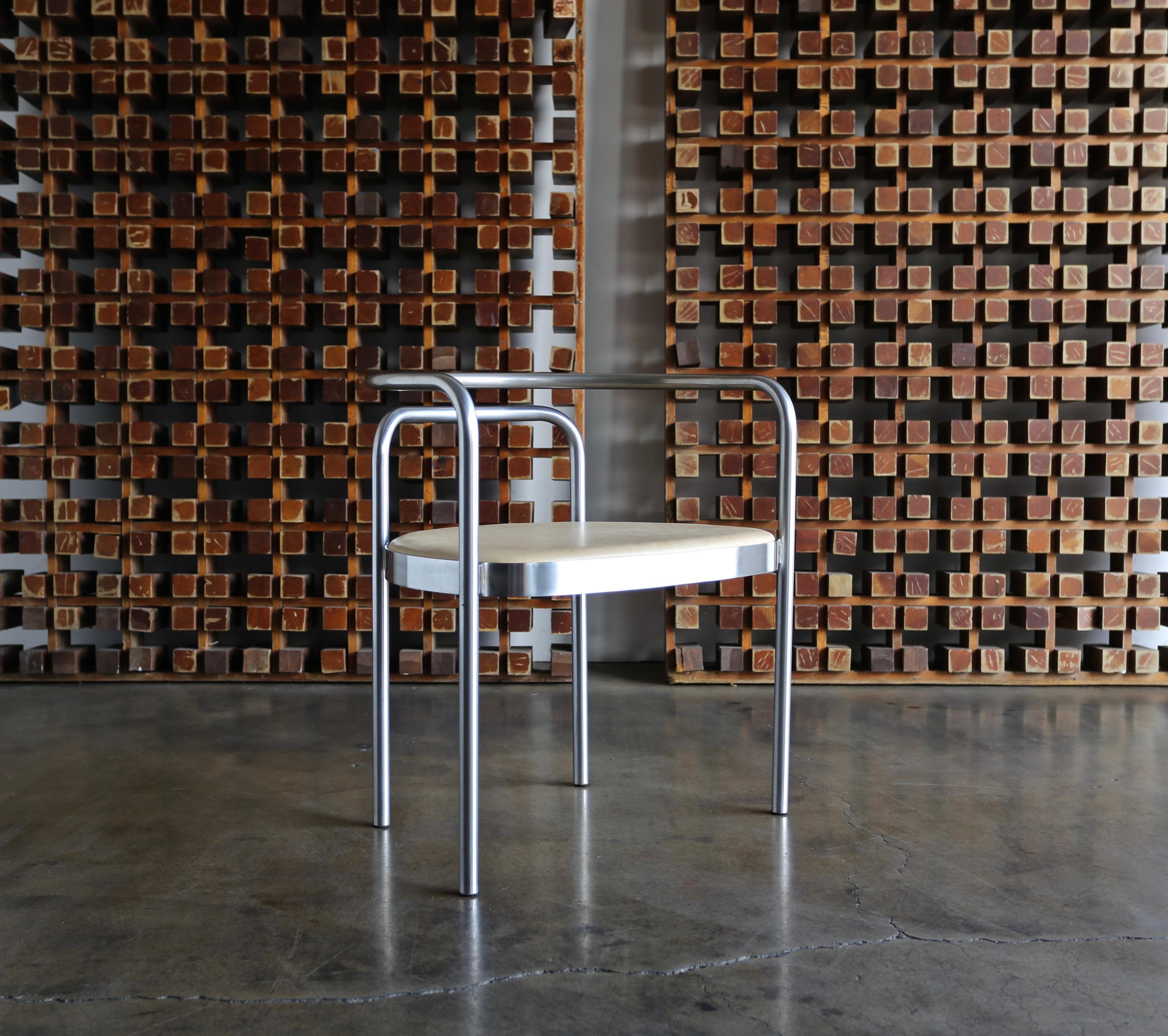Leather Poul Kjaerholm Armchair Model No. PK12 for E. Kold Christensen, circa 1964