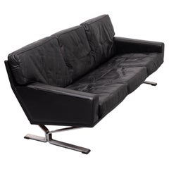 Poul Kjaerholm attributed  Black Leather sofa 1960s