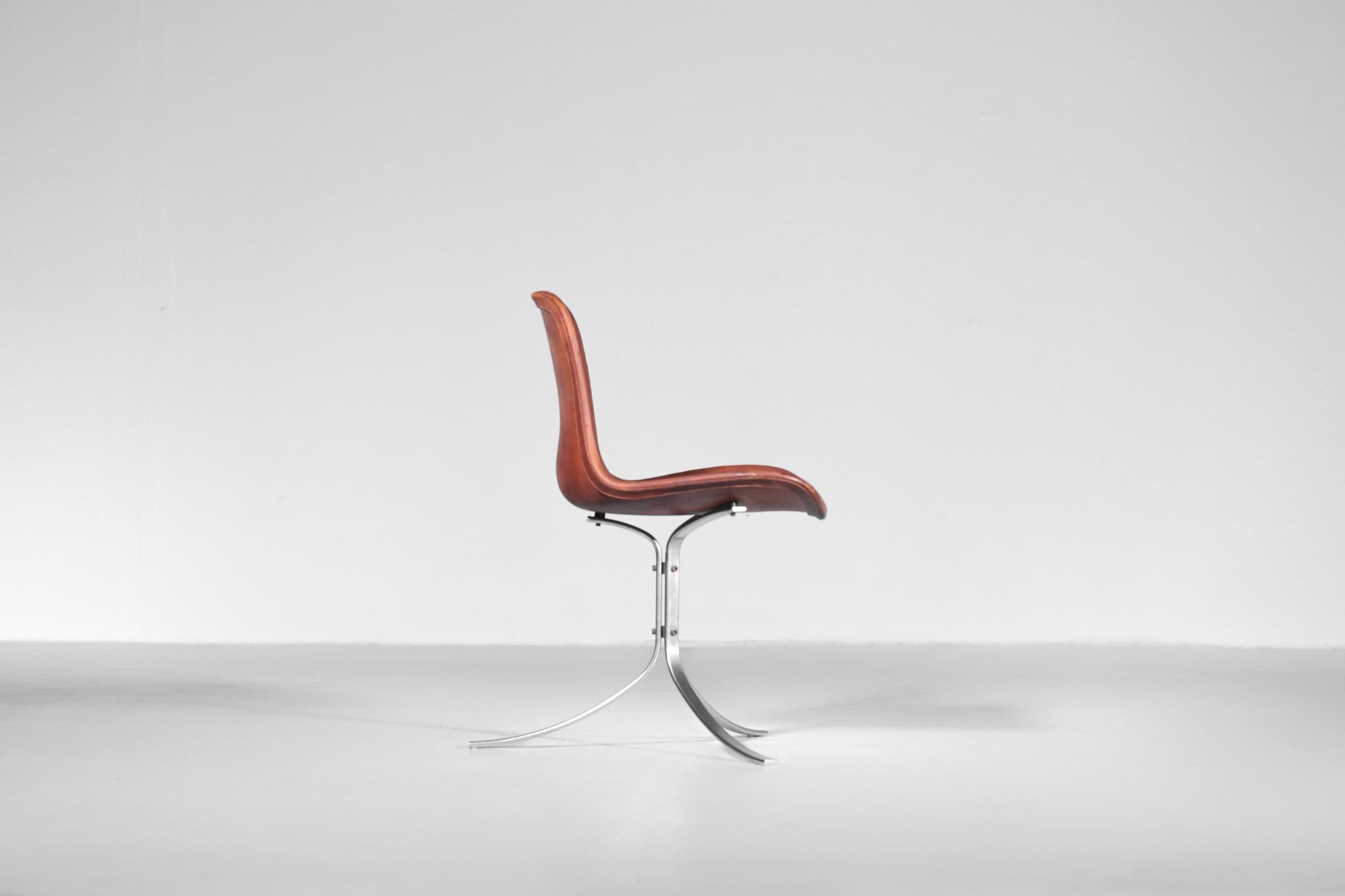 Poul Kjaerholm Chair, Model PK9 for Kold Christensen In Good Condition In Lyon, FR