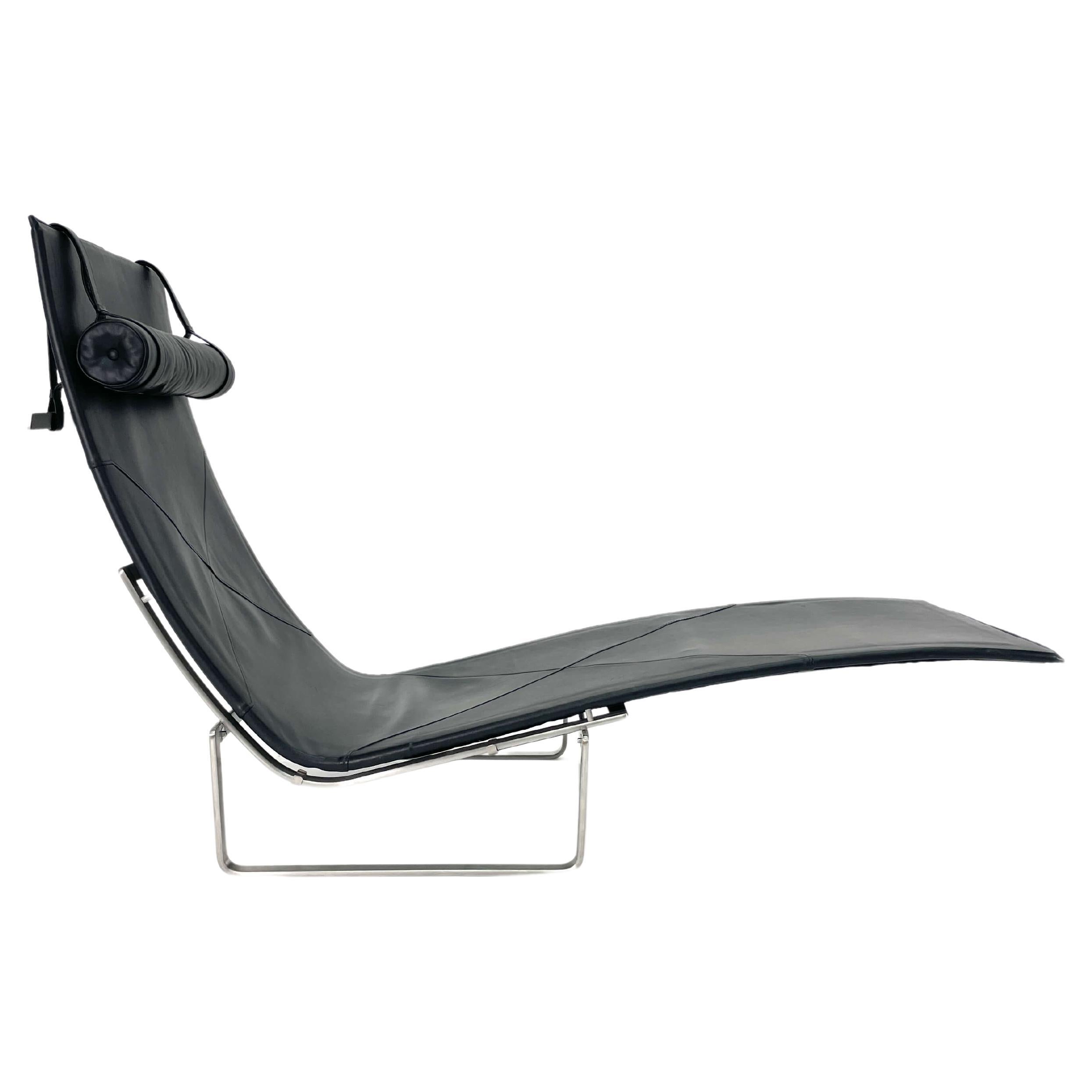 Poul Kjaerholm Chaise Lounge Model PK24 for Fritz Hansen For Sale