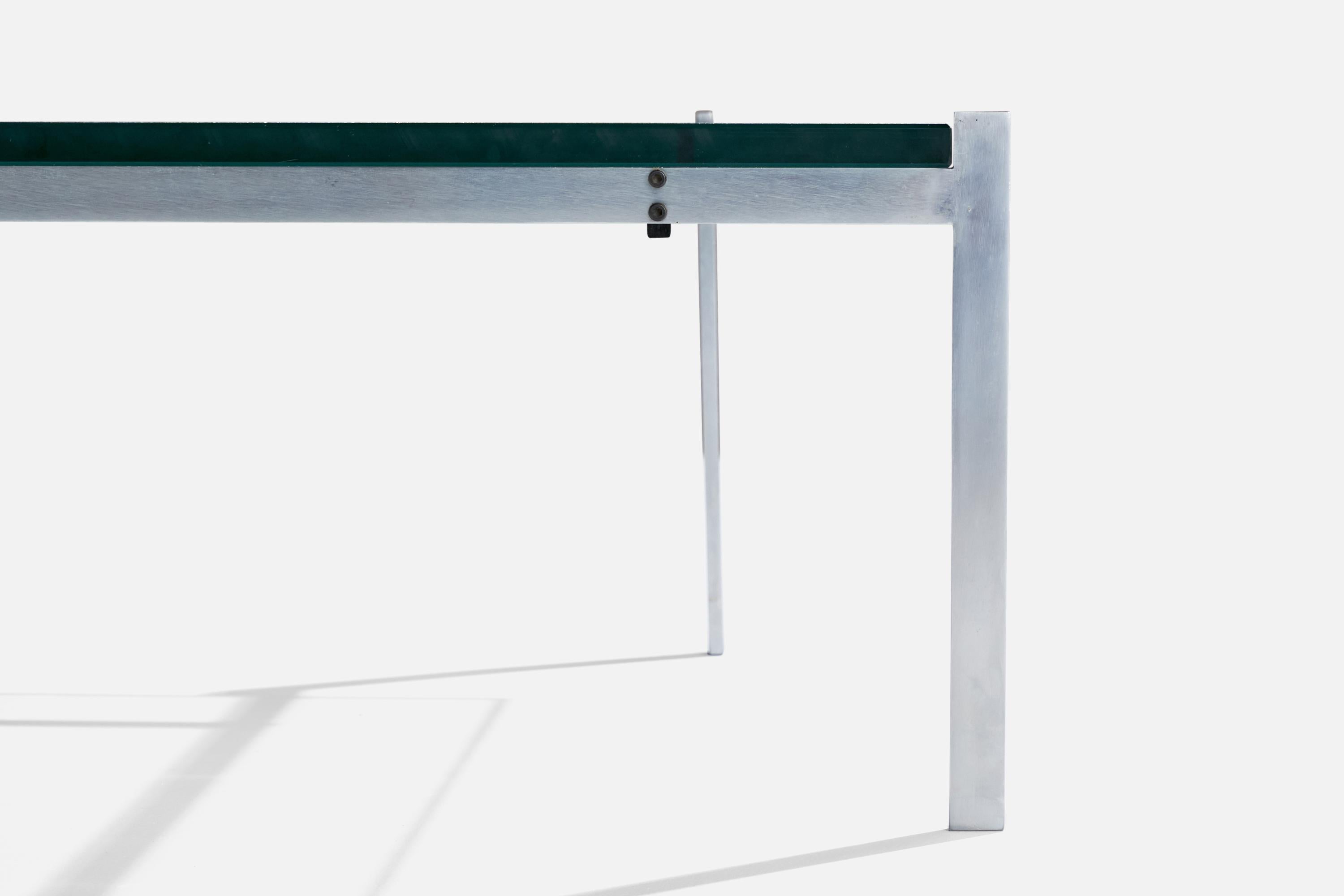 Poul Kjærholm, Couchtisch, Stahl, Glas, Dänemark, 1960er Jahre im Zustand „Gut“ im Angebot in High Point, NC