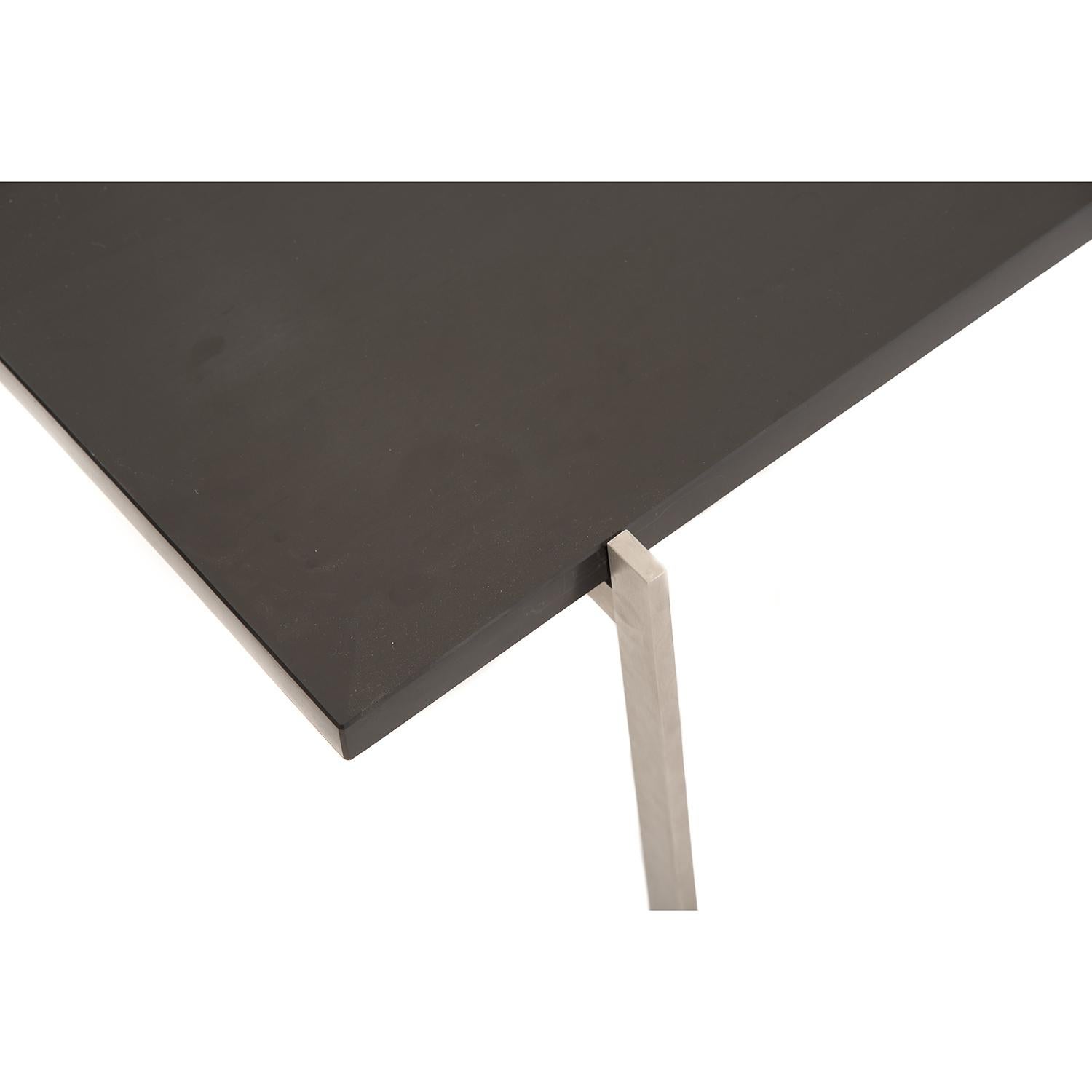 Scandinavian Modern  PK61 Slate/Stainless Steel Table by Poul Kjerholm for Fritz Hansen For Sale