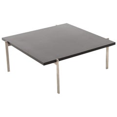 Retro  PK61 Slate/Stainless Steel Table by Poul Kjerholm for Fritz Hansen