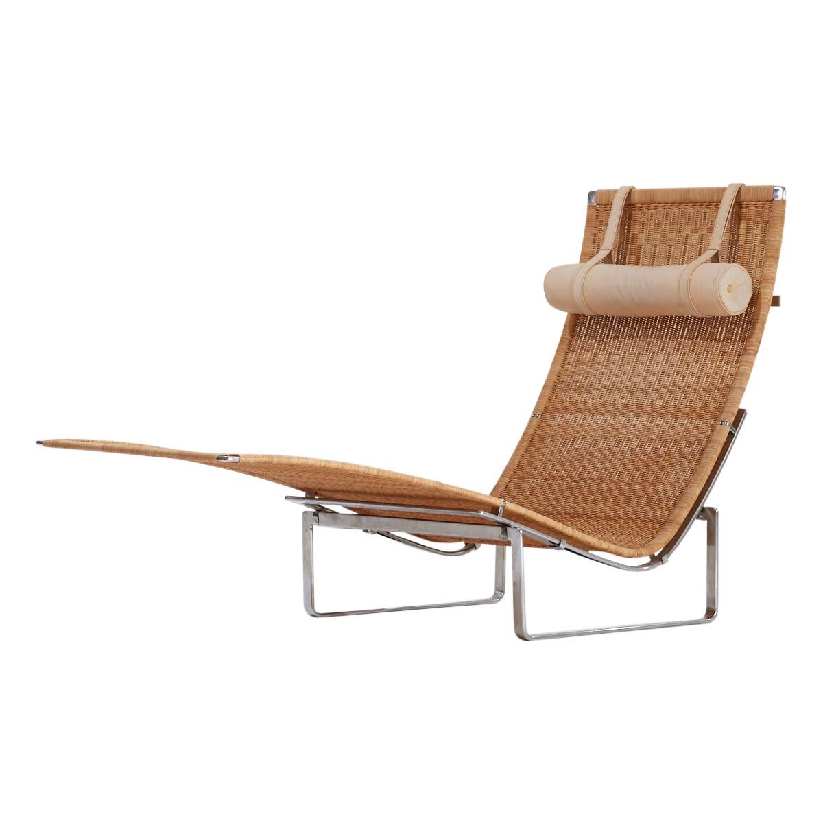 Poul Kjaerholm for E. Kold Christensen PK 24 Chaise, circa 1960s For Sale