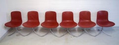 Poul Kjærholm for Fritz Hansen. “PK-9”, Set of Six Dining Chairs, Produced 1983