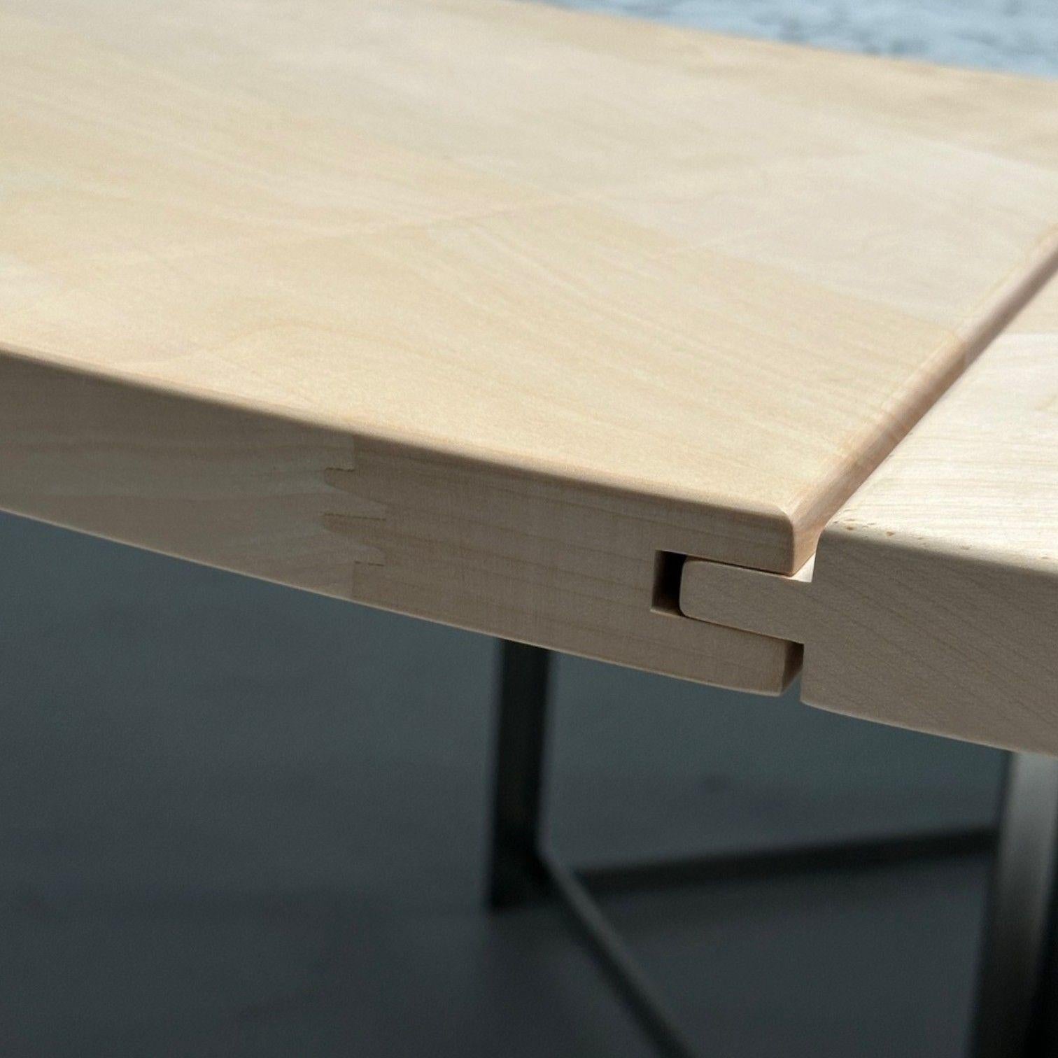 Table de salle à manger PK-54 de Fritz Hansen, marbre, érable, acier, Poul Kjaerholm, 2011 en vente 2