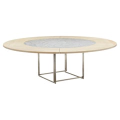 Poul Kjaerholm, Fritz Hansen, Marmo, Acero, Acciaio, Tavolo da pranzo PK-54, 2011