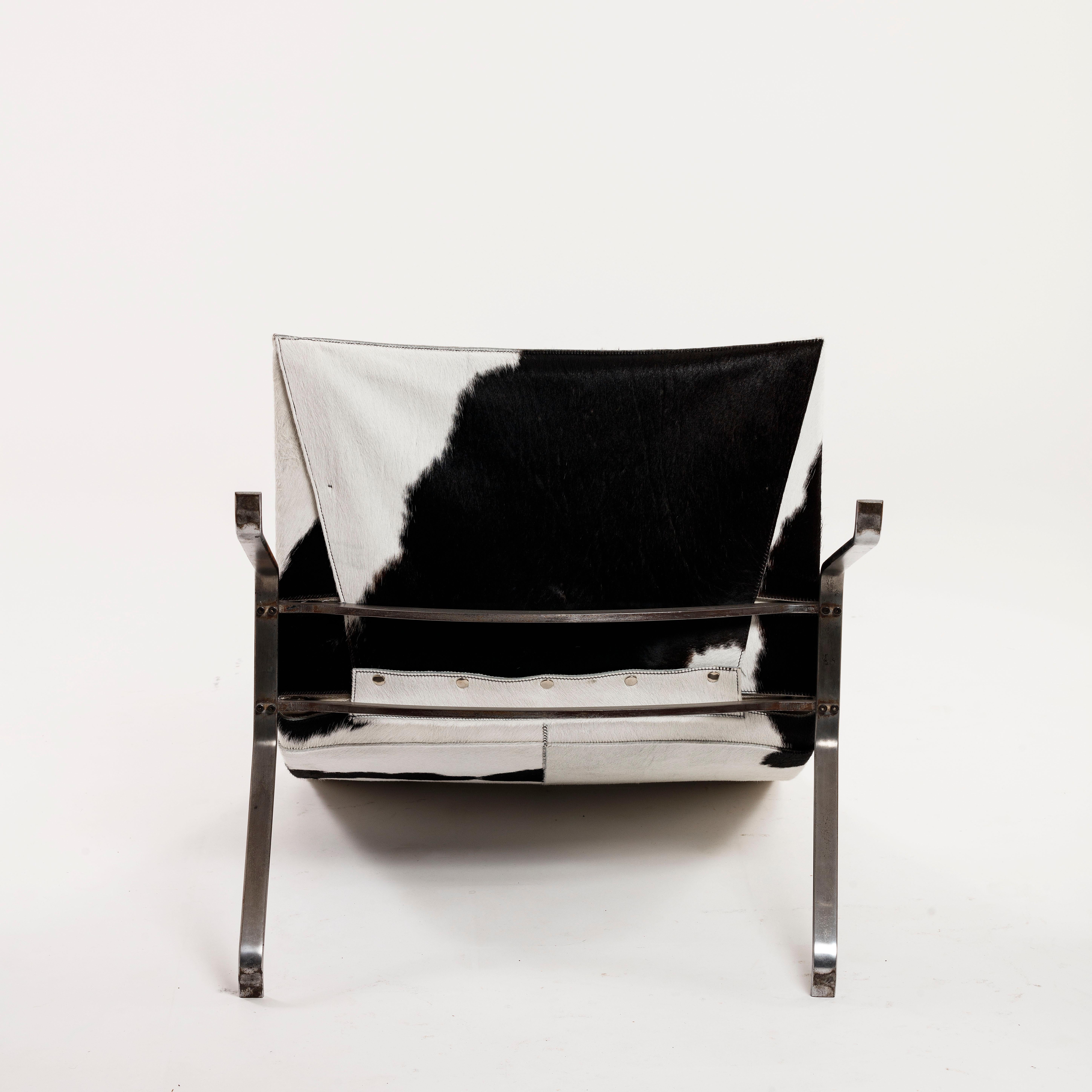Poul Kjærholm Iconic PK 22 Chair reupholstered in Cowhide, E. Kold Christensen 2 For Sale 2