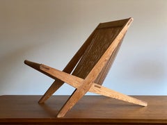 Poul Kjaerholm & Jørgen Høj 'Attribution' Lounge Chair, Pine Rope, Denmark 1960s