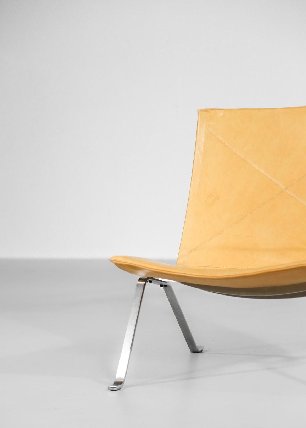 Metal Poul Kjaerholm Lounge Chair, Model PK22 for Kold Christensen