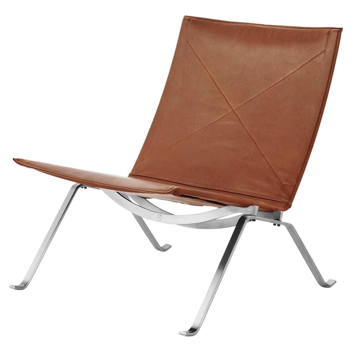 Poul Kjrholm Modell Pk22 Sessel ohne Armlehne im Angebot