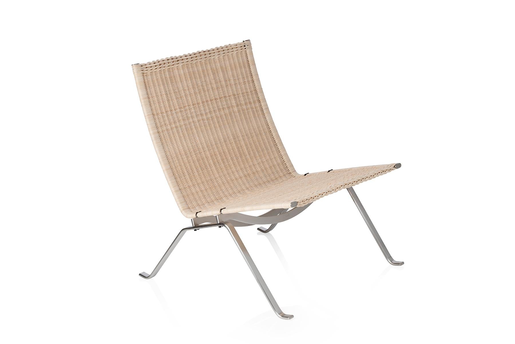 Mid-Century Modern Poul Kjærholm Model Pk22 Wicker For Sale