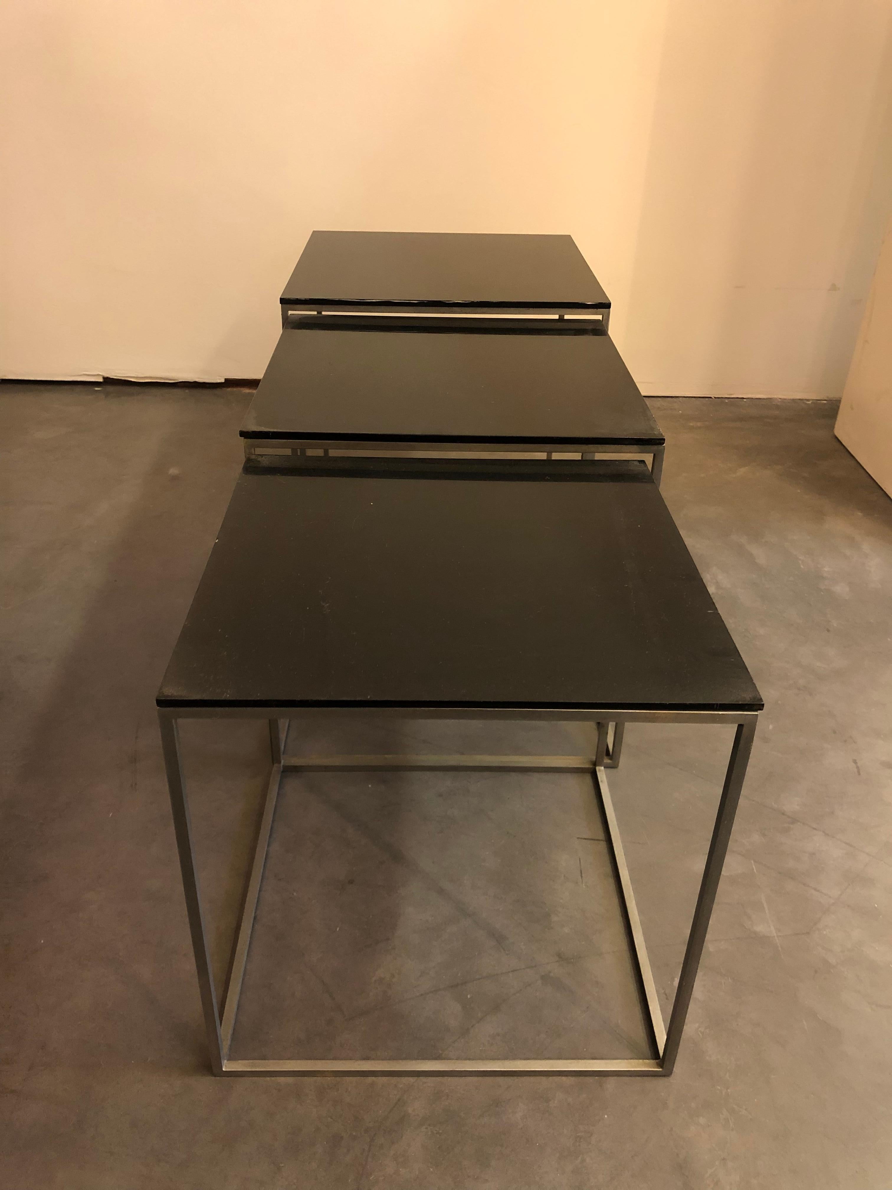 Danish Mid modern century Poul Kjaerholm Nesting Table  For Sale