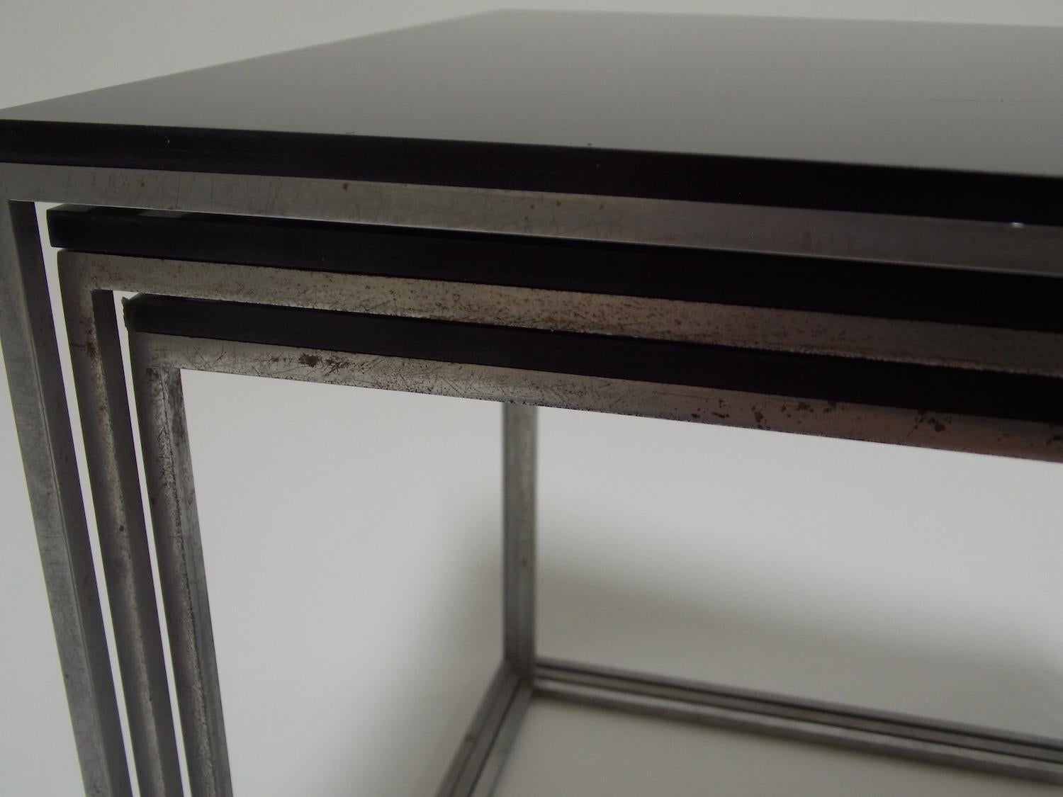 Poul Kjaerholm Nesting Tables In Good Condition For Sale In West Palm Beach, FL