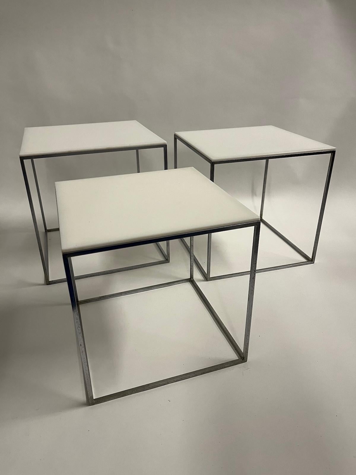 Milieu du XXe siècle Tables gigognes Poul Kjaerholm en vente