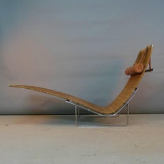 Poul Kjærholm, Original PK24 Chaise Longue, E Kold Christensen, Denmark 1967