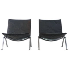 Poul Kjaerholm Pair of PK-22 Chairs for E Kold Christensen, 1960s, Denmark