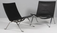 Poul Kjærholm Paar PK22 Lounge Stühle
