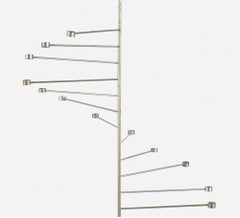 Poul Kjaerholm "PK 101" Lámpara de araña en forma de espiral de E. Kold Christensen, años 1956