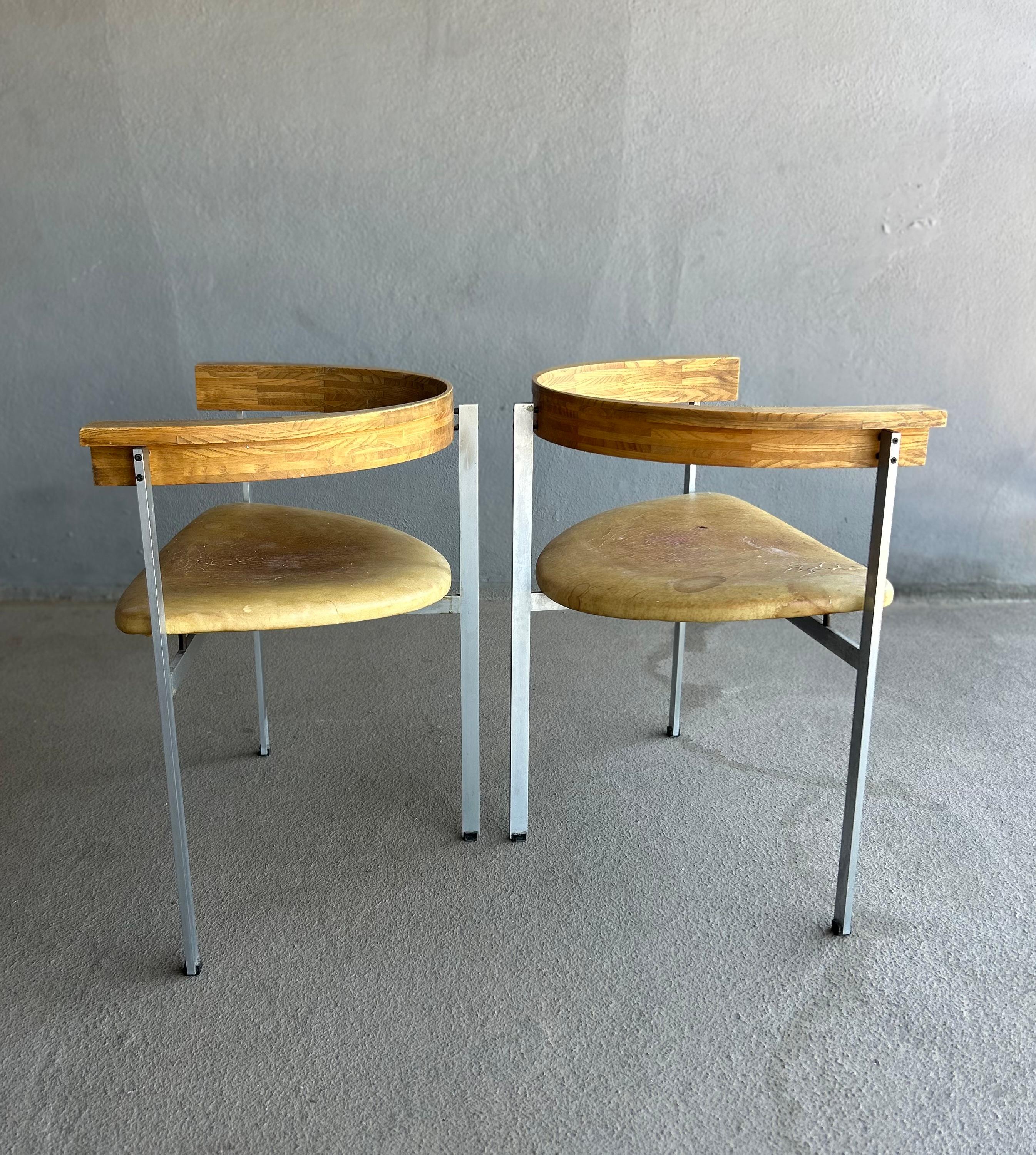 Stainless Steel PK 11 Chairs by Poul Kjærholm for E. Kold Christensen For Sale