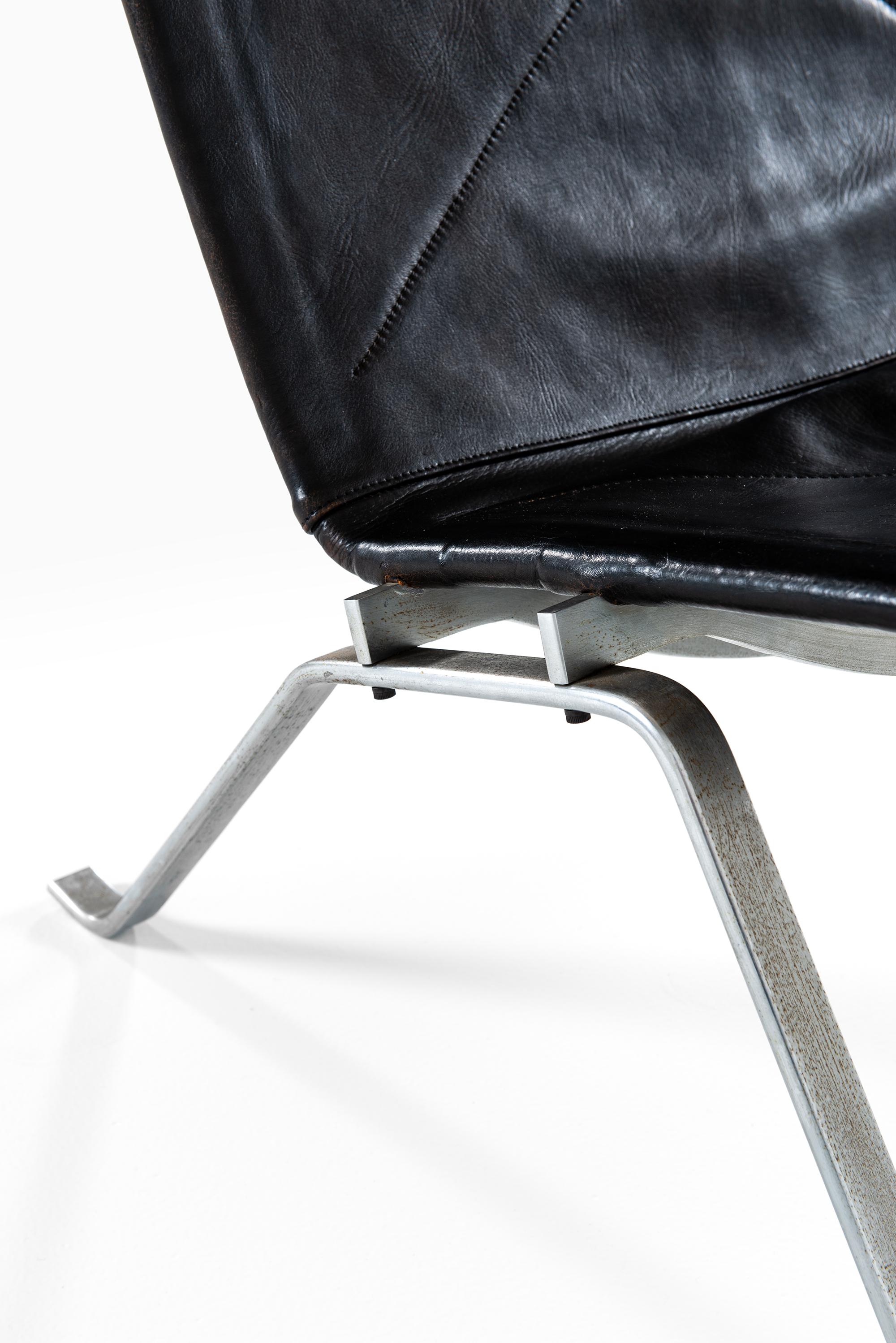 Steel Poul Kjærholm PK-22 easy chairs by E. Kold Christensen in Denmark For Sale