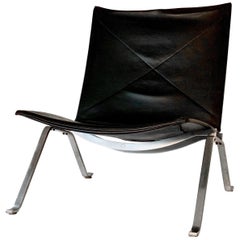 Poul Kjærholm PK 22 Vintage Black Leather Chair