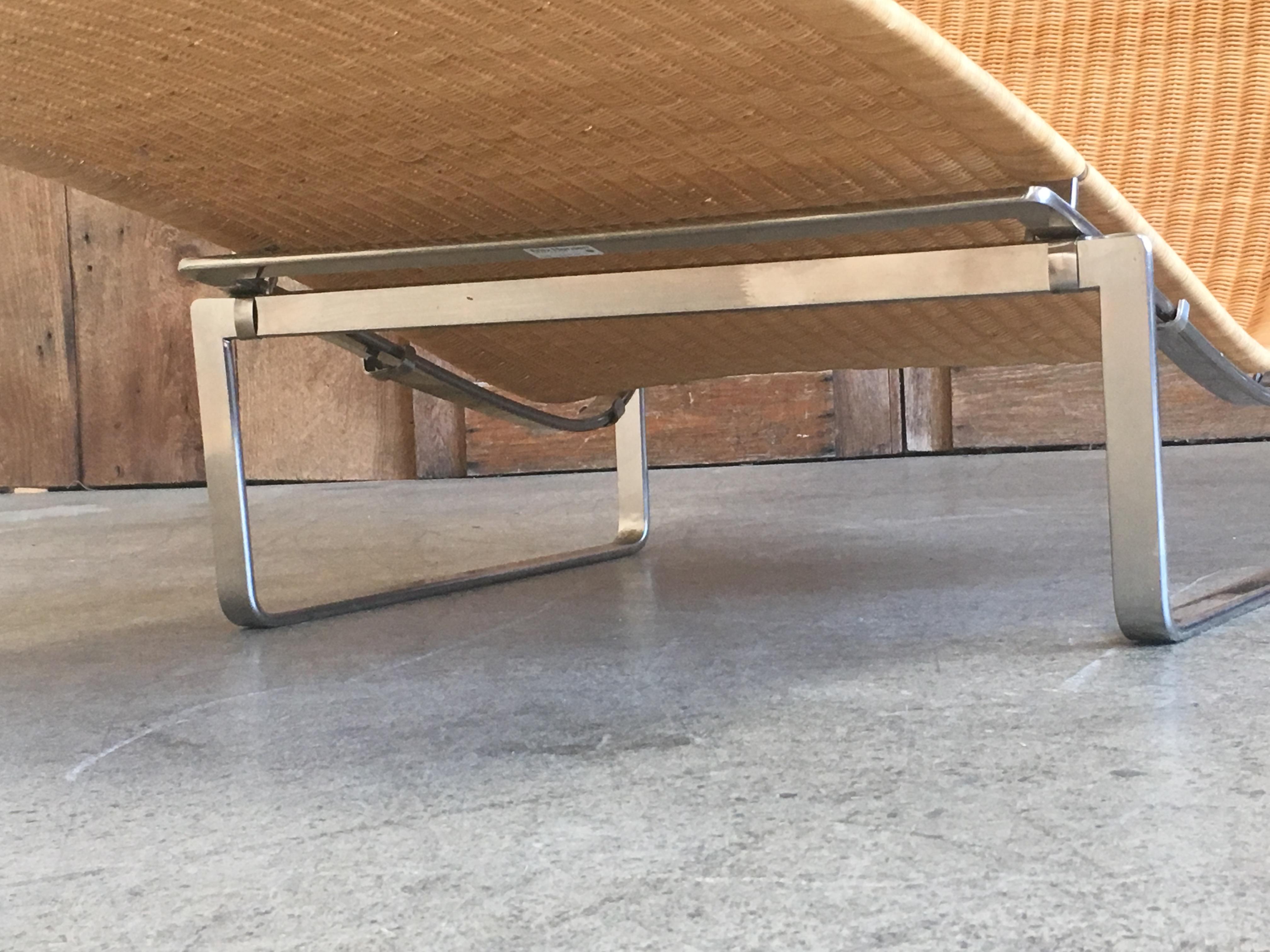 Poul Kjærholm PK 24 Chaise Longue with Wicker Seat for Fritz Hansen 8