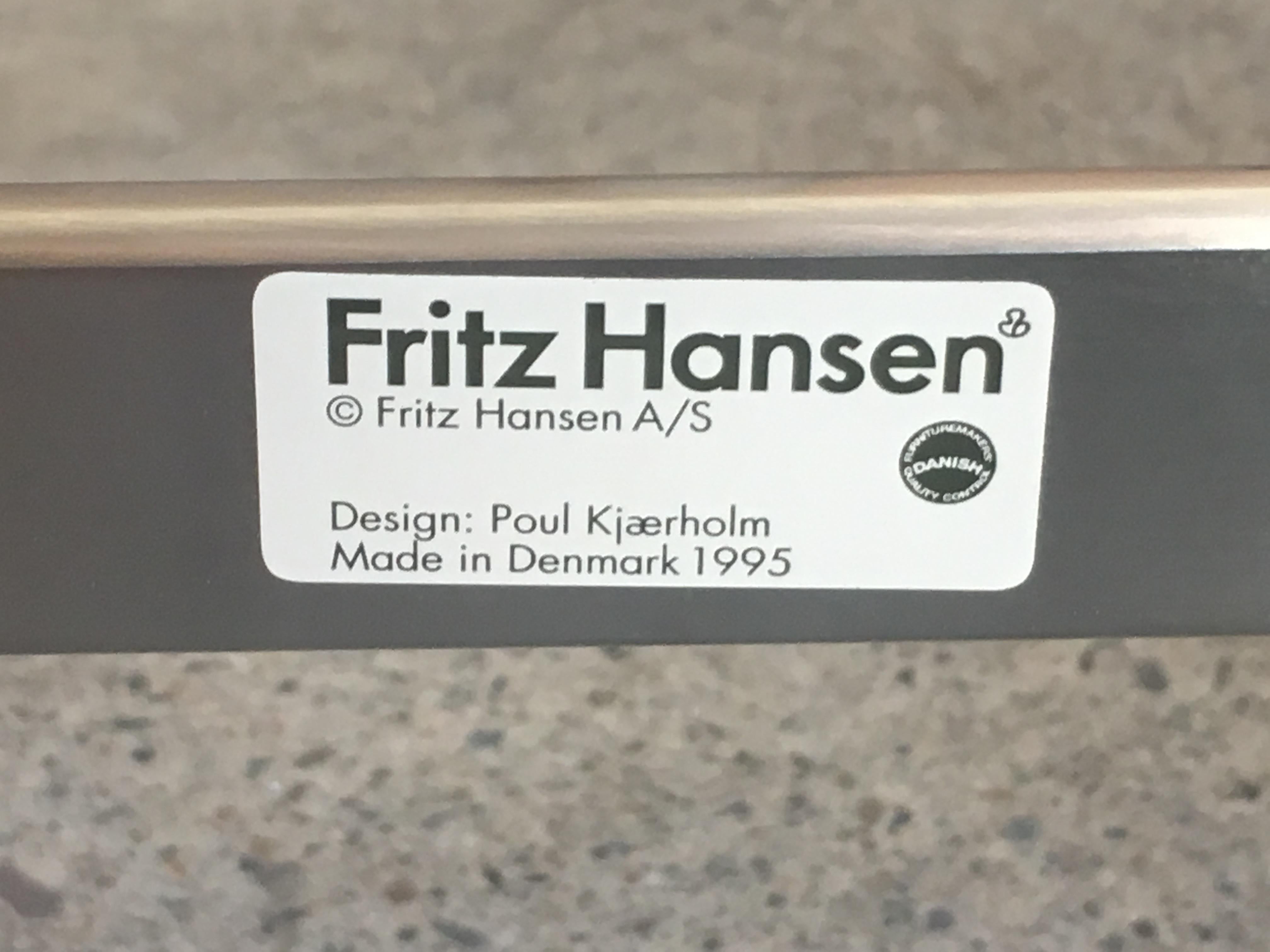 Poul Kjærholm PK 24 Chaise Longue with Wicker Seat for Fritz Hansen 10