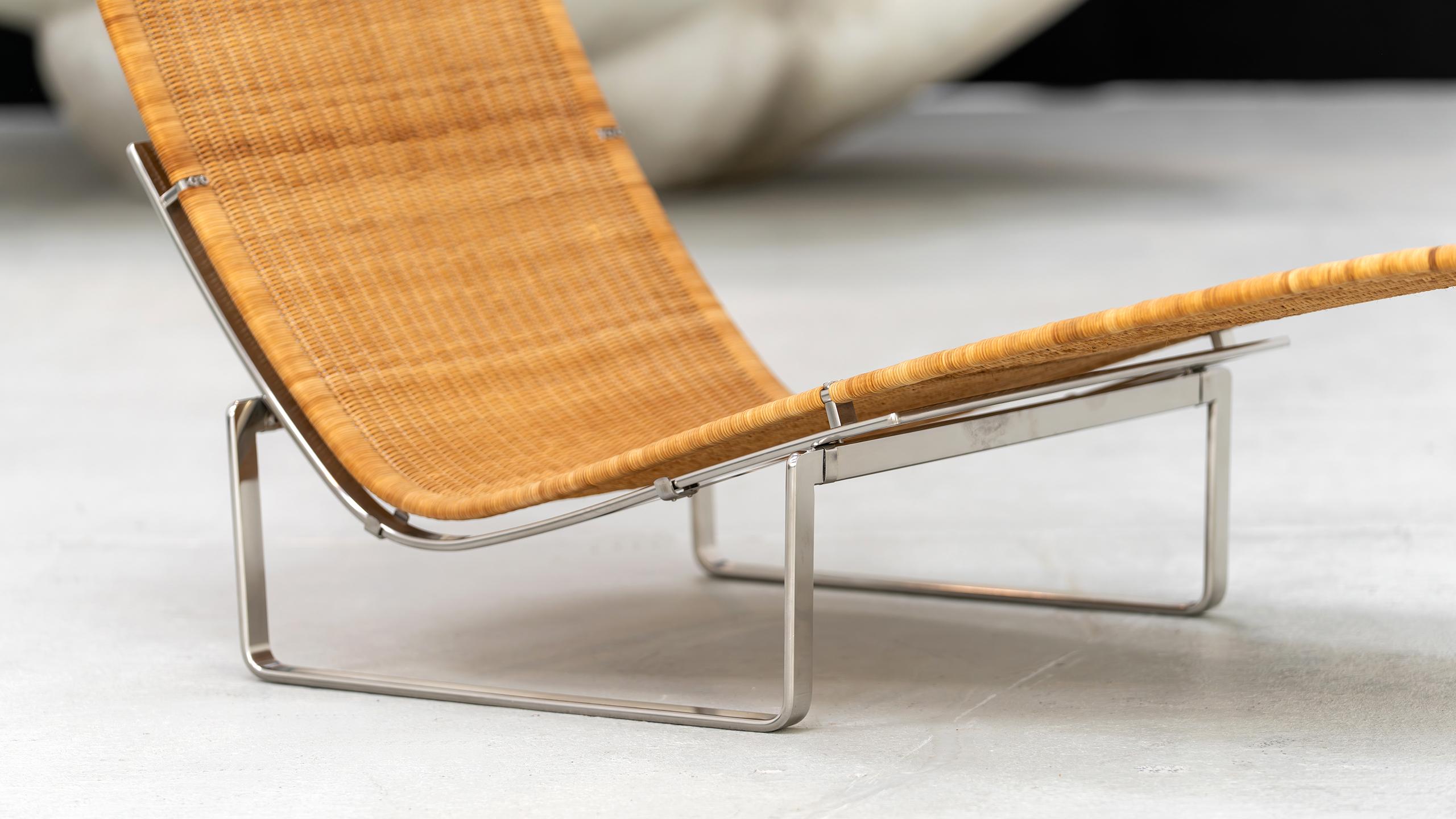 Poul Kjærholm - PK 24 Lounge Chair 1994 by Fritz Hansen Recliner Chaise Longue 1